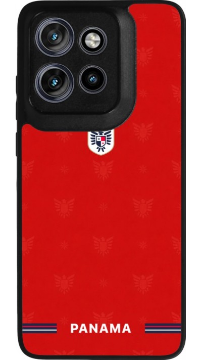 Motorola Moto S50 Case Hülle - Silikon schwarz Panama 2026 personalisierbares Fussballtrikot