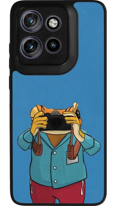 Motorola Moto S50 Case Hülle - Silikon schwarz Frog with camera DTMF