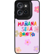 Motorola Moto S50 Case Hülle - Silikon schwarz Karol G Manana sera bonito