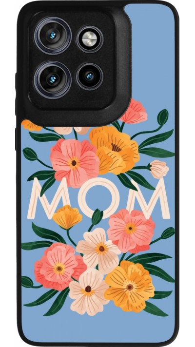 Motorola Moto S50 Case Hülle - Silikon schwarz Mom 2026 Flowers