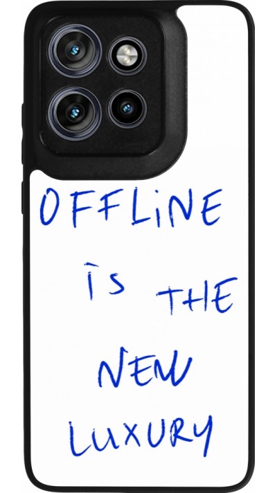 Motorola Moto S50 Case Hülle - Silikon schwarz Offline is the new luxury