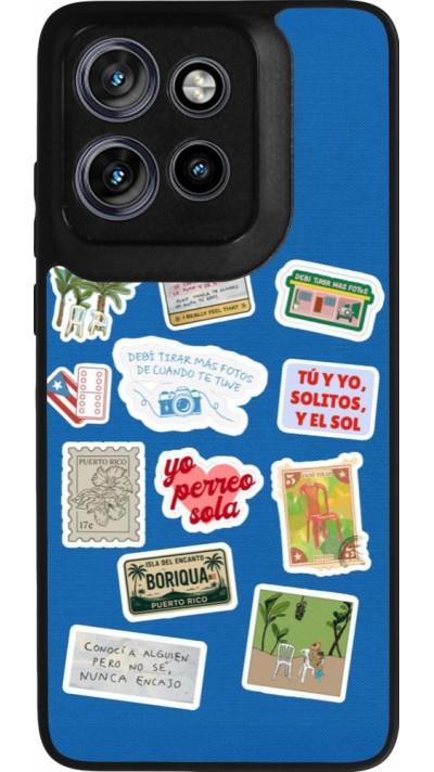 Motorola Moto S50 Case Hülle - Silikon schwarz Seals of the Dominican Republic DTMF