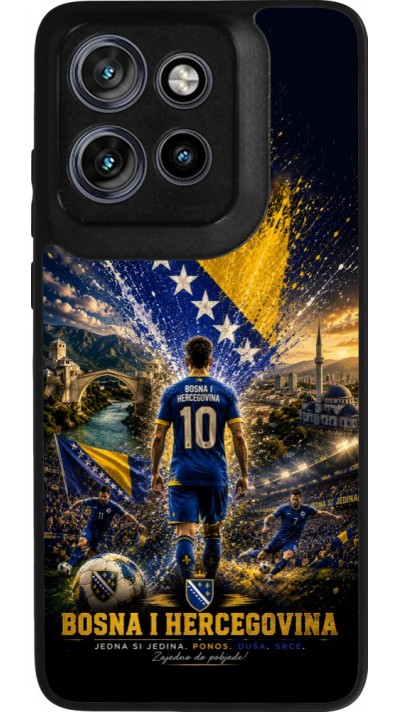 Motorola Moto S50 Case Hülle - Silikon schwarz Fussball Bosnien und Herzegowina splash 2026