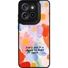 Coque Motorola Moto S50 - Silicone rigide noir Every day is a chance Spring 2026