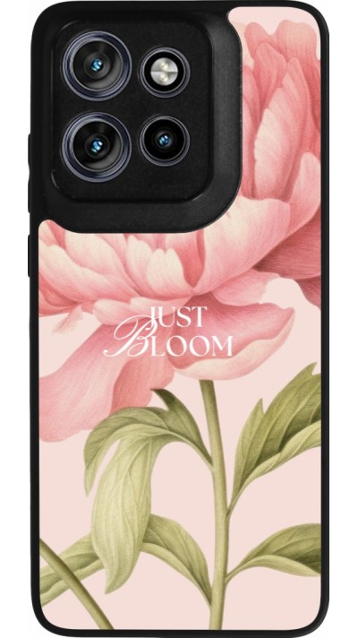 Motorola Moto S50 Case Hülle - Silikon schwarz Just Bloom Spring 2026