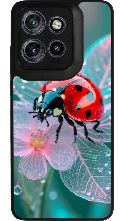 Motorola Moto S50 Case Hülle - Silikon schwarz Ladybird in bloom Spring 2026