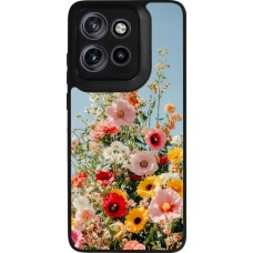 Coque Motorola Moto S50 - Silicone rigide noir Spring flowers Spring 2026
