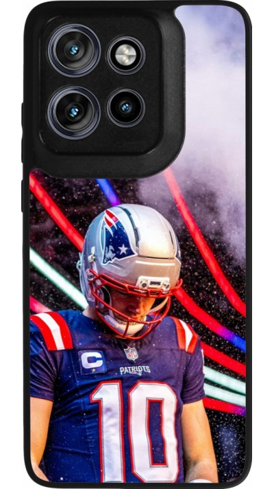 Coque Motorola Moto S50 - Silicone rigide noir Super Bowl 26 Patriots 3