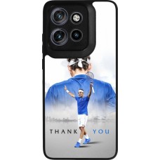 Coque Motorola Moto S50 - Silicone rigide noir Thank you Roger