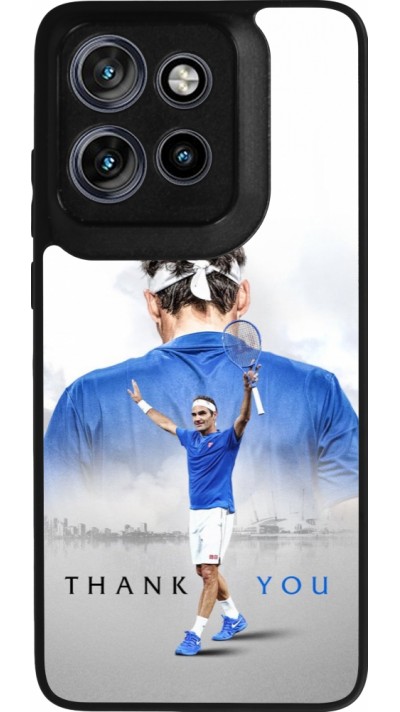 Motorola Moto S50 Case Hülle - Silikon schwarz Thank you Roger