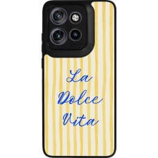 Coque Motorola Moto S50 - Silicone rigide noir The good life 2026