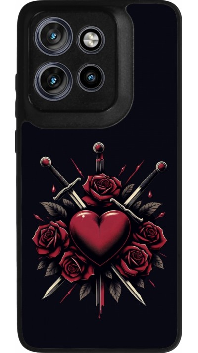 Motorola Moto S50 Case Hülle - Silikon schwarz Valentine 2024 gothic love