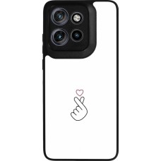 Coque Motorola Moto S50 - Silicone rigide noir Valentine 2024 heat by Millennials