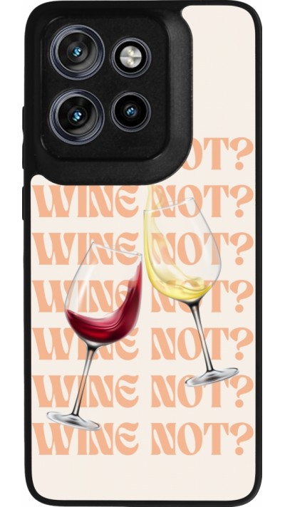 Motorola Moto S50 Case Hülle - Silikon schwarz Wine not