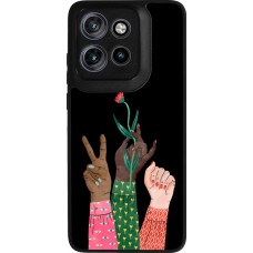 Coque Motorola Moto S50 - Silicone rigide noir Womens day 2026 2