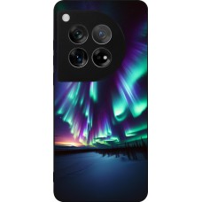 OnePlus 12 Case Hülle - Silikon schwarz Funkelndes Nordlicht