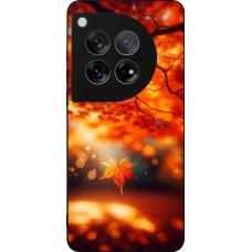 OnePlus 12 Case Hülle - Silikon schwarz Herbst Magisch Orange