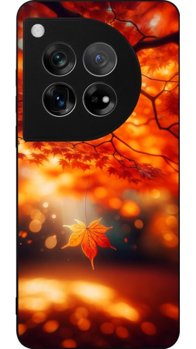 OnePlus 12 Case Hülle - Silikon schwarz Herbst Magisch Orange
