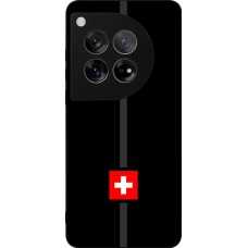 OnePlus 12 Case Hülle - Silikon schwarz Kanton CH schwarz