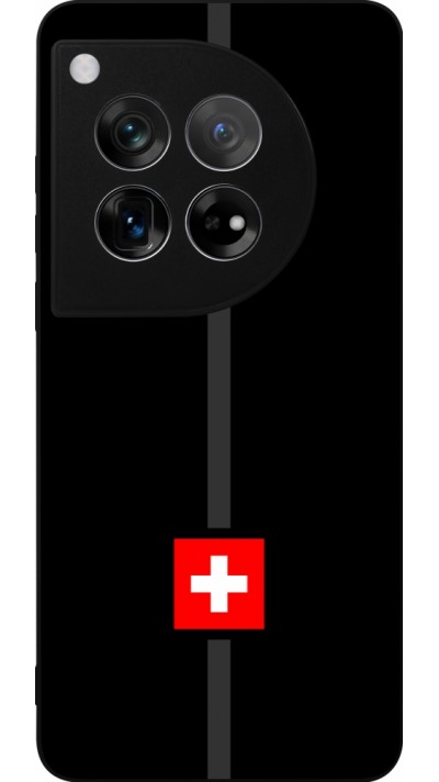 OnePlus 12 Case Hülle - Silikon schwarz Kanton CH schwarz