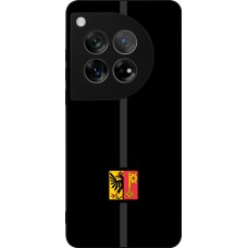 Coque OnePlus 12 - Silicone rigide noir Canton GE noir