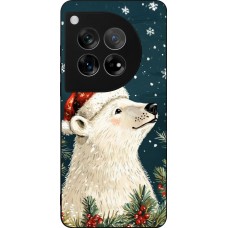 Coque OnePlus 12 - Silicone rigide noir Christmas 25 Bear