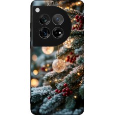 Coque OnePlus 12 - Silicone rigide noir Christmas 25 Xmas Decorated Tree