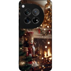 Coque OnePlus 12 - Silicone rigide noir Christmas 25 Xmas Nutcracker