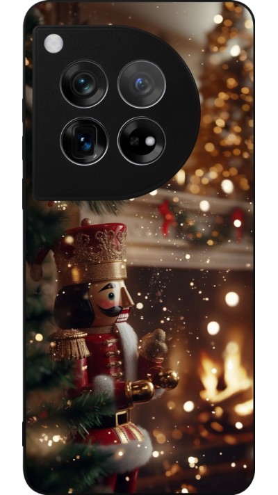 Coque OnePlus 12 - Silicone rigide noir Christmas 25 Xmas Nutcracker