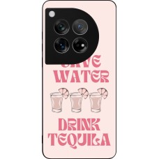 OnePlus 12 Case Hülle - Silikon schwarz Cocktail Save Water Drink Tequila