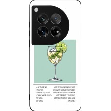 OnePlus 12 Case Hülle - Silikon schwarz Cocktail Rezept Hugo
