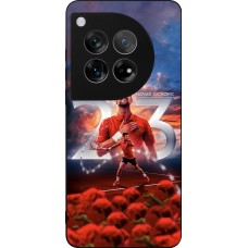 OnePlus 12 Case Hülle - Silikon schwarz Djokovic 23 Grand Slam
