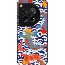 Coque OnePlus 12 - Silicone rigide noir Easter 2023 japanese fish