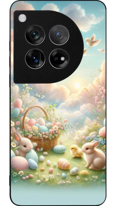 OnePlus 12 Case Hülle - Silikon schwarz Ostern 2025 Pastell Ostern
