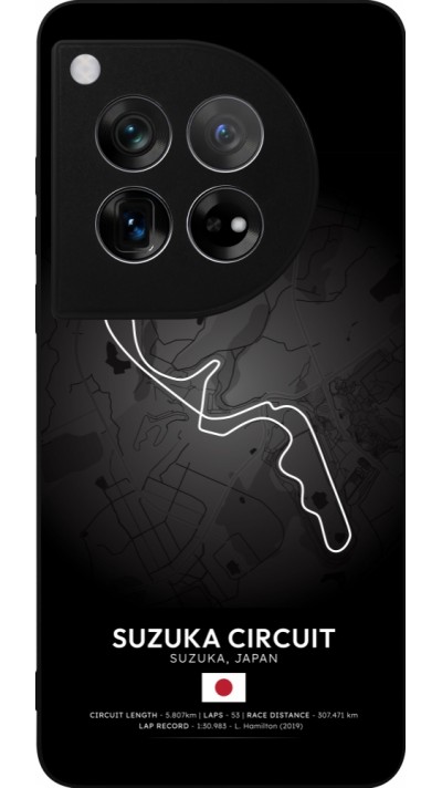 Coque OnePlus 12 - Silicone rigide noir F1 Track 2025 Japan