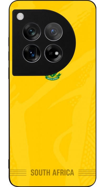 Coque OnePlus 12 - Silicone rigide noir Maillot de football Afrique du Sud 2026 personnalisable