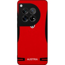 Coque OnePlus 12 - Silicone rigide noir Maillot de football Autriche 2026 personnalisable