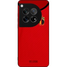 Coque OnePlus 12 - Silicone rigide noir Maillot de football Belgique 2022 personnalisable