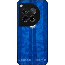 Coque OnePlus 12 - Silicone rigide noir Maillot de football Bosnie-Herzégovine 2026 personnalisable