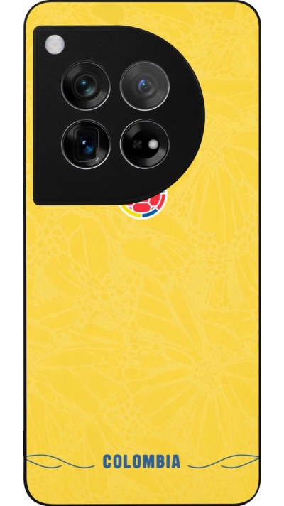 Coque OnePlus 12 - Silicone rigide noir Maillot de football Colombie 2026 personnalisable