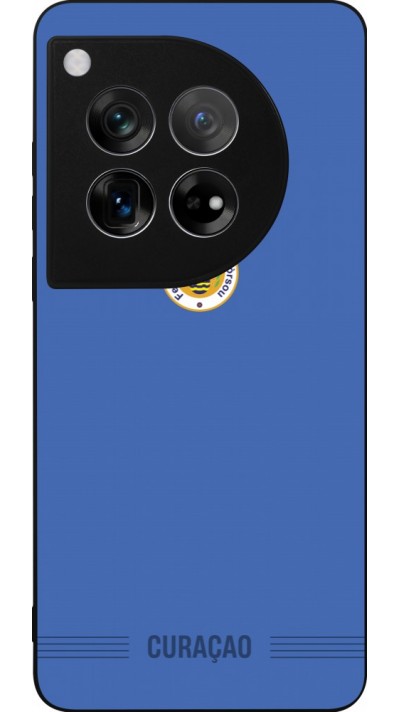 Coque OnePlus 12 - Silicone rigide noir Maillot de football Curaçao 2026 personnalisable