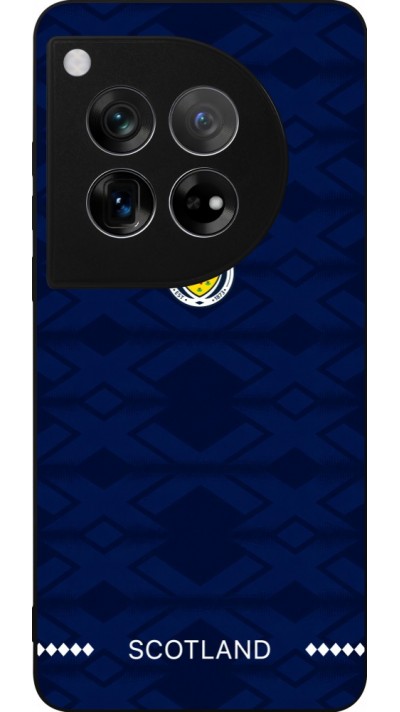 Coque OnePlus 12 - Silicone rigide noir Maillot de football Ecosse 2026 personnalisable
