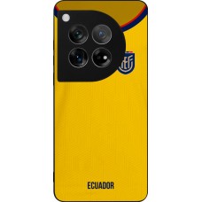 Coque OnePlus 12 - Silicone rigide noir Maillot de football Equateur 2022