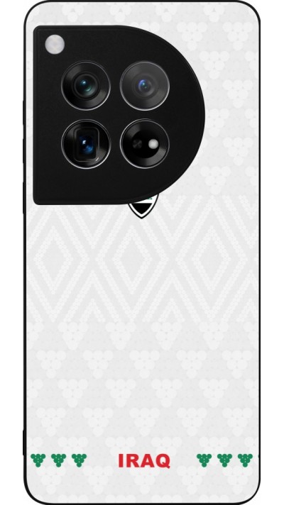 Coque OnePlus 12 - Silicone rigide noir Maillot de football Irak 2026 personnalisable