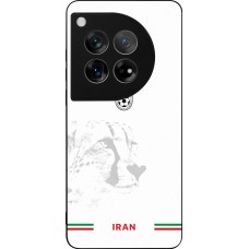 Coque OnePlus 12 - Silicone rigide noir Maillot de football Iran 2026 personnalisable