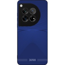 Coque OnePlus 12 - Silicone rigide noir Maillot de football Japon 2026 personnalisable