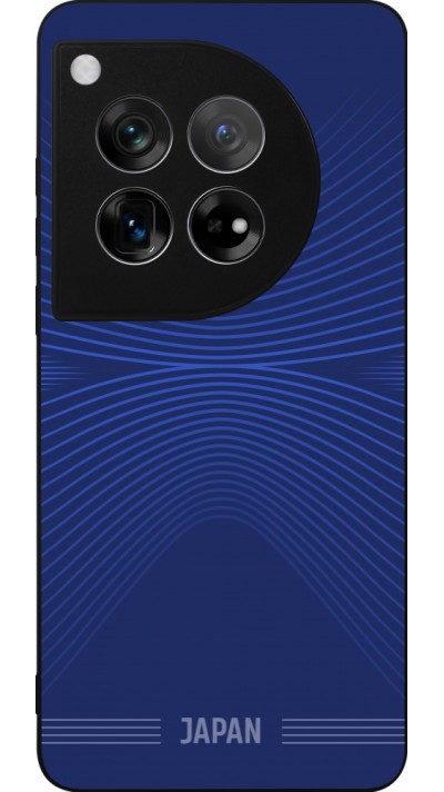 Coque OnePlus 12 - Silicone rigide noir Maillot de football Japon 2026 personnalisable