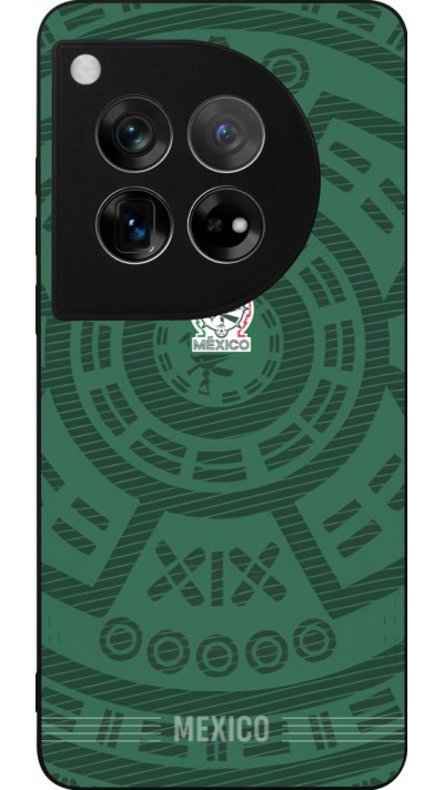 Coque OnePlus 12 - Silicone rigide noir Maillot de football Mexique 2026 personnalisable