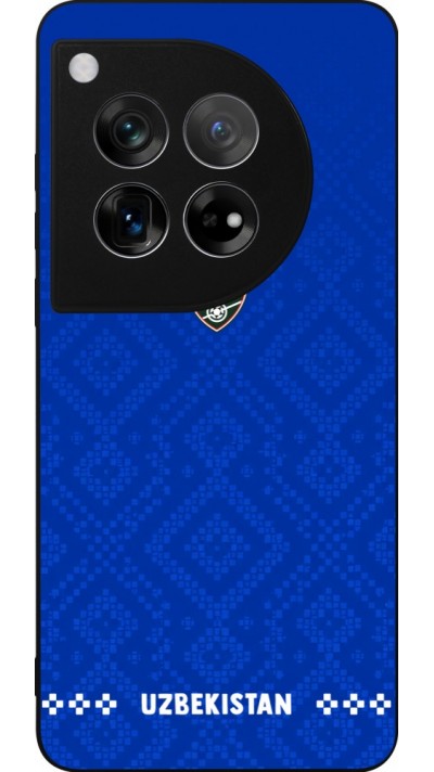 Coque OnePlus 12 - Silicone rigide noir Maillot de football Ouzbékistan 2026 personnalisable