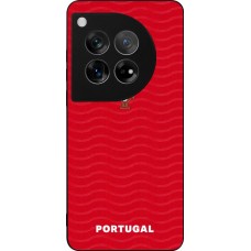 Coque OnePlus 12 - Silicone rigide noir Maillot de football Portugal 2026 personnalisable